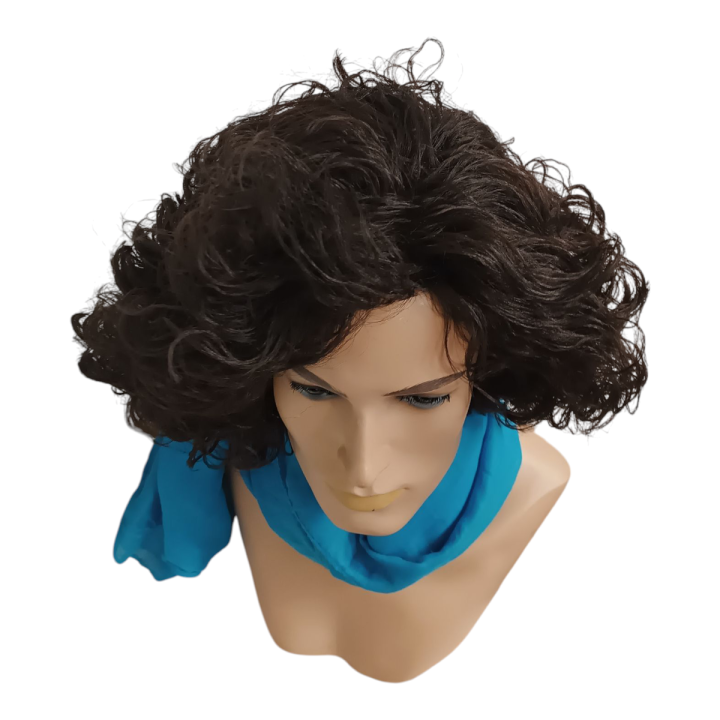 Curly Dark Brown Wig | Carnival & Theatre | Alegro Athens