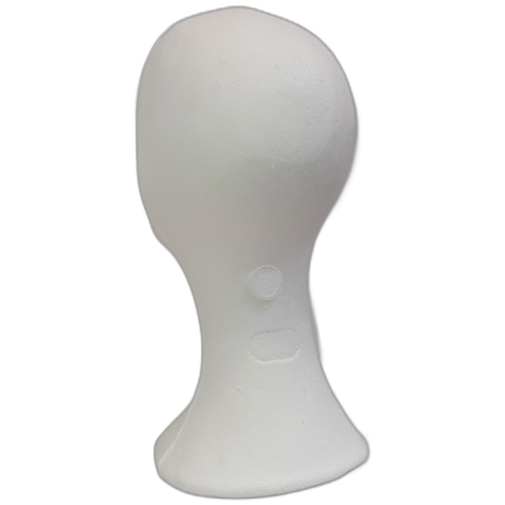 White Styrofoam Female Mannequin Head