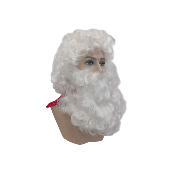 Professional Santa Claus Classic Set Wig Beard white | Alegro Athens