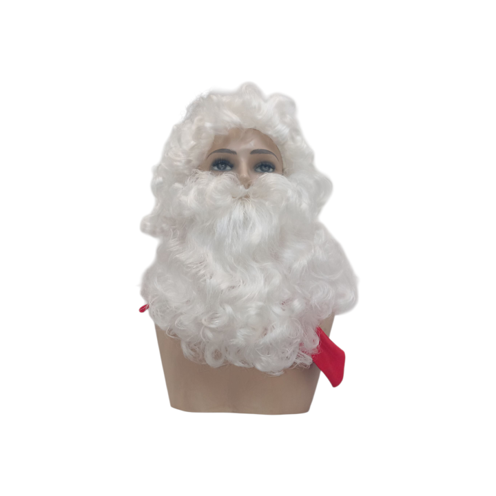 Professional Santa Claus Classic Set Wig Beard white | Alegro Athens