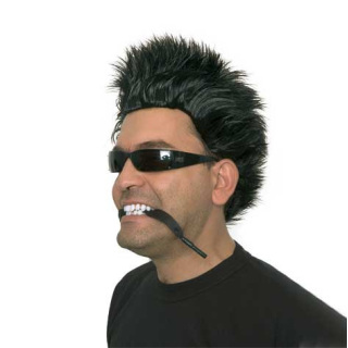 Punk Black Spiky Wig | Rock & Carnival Costume | Alegro Athens