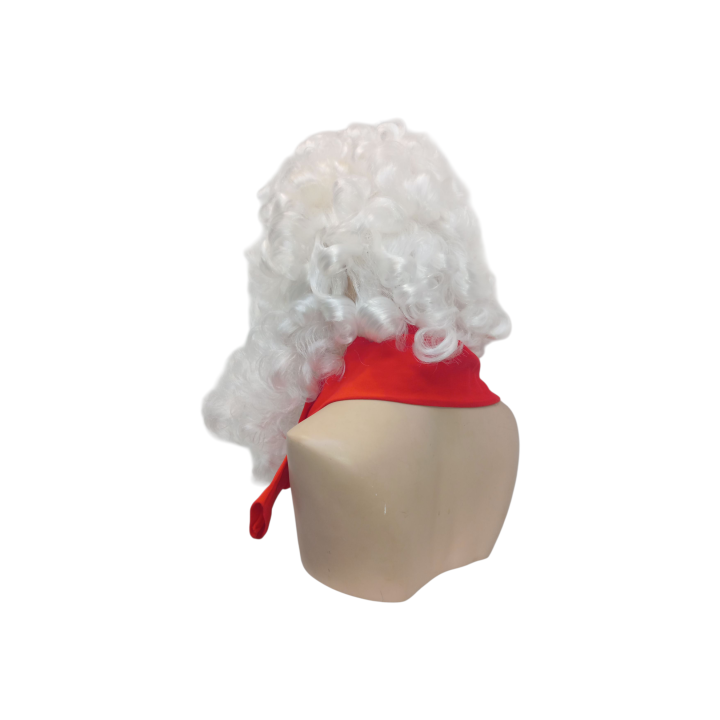 Santa Claus Curly White Wig Deluxe | Professional Performance | Alegro Athens
