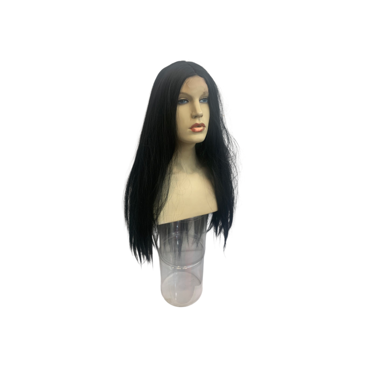 Cosplay Long 80cm Straight Black Lace Front Wig | Alegro Athens