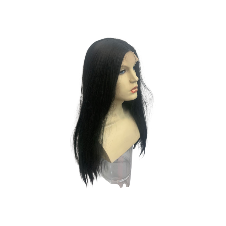 Cosplay Long 80cm Straight Black Lace Front Wig | Alegro Athens