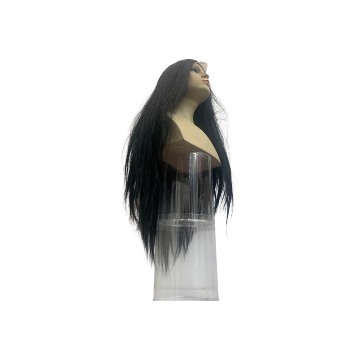 Cosplay Μακριά 80εκ. Ίσια Μαύρη Lace Front Περούκα | Alegro