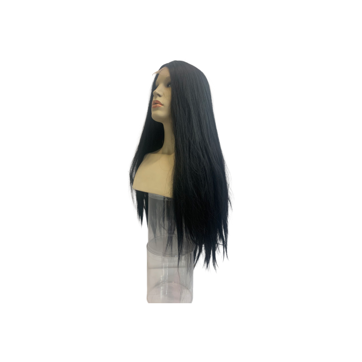 Cosplay Long 80cm Straight Black Lace Front Wig | Alegro Athens