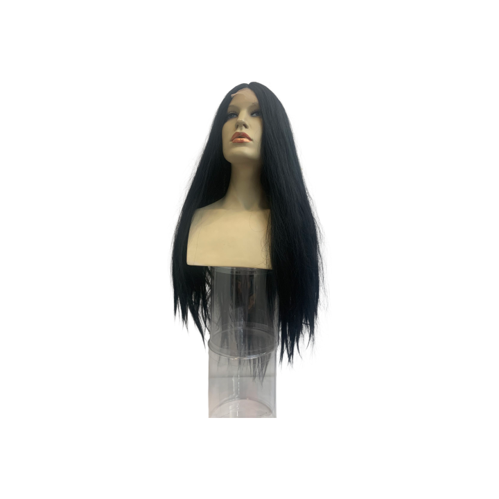Cosplay Long 80cm Straight Black Lace Front Wig | Alegro Athens