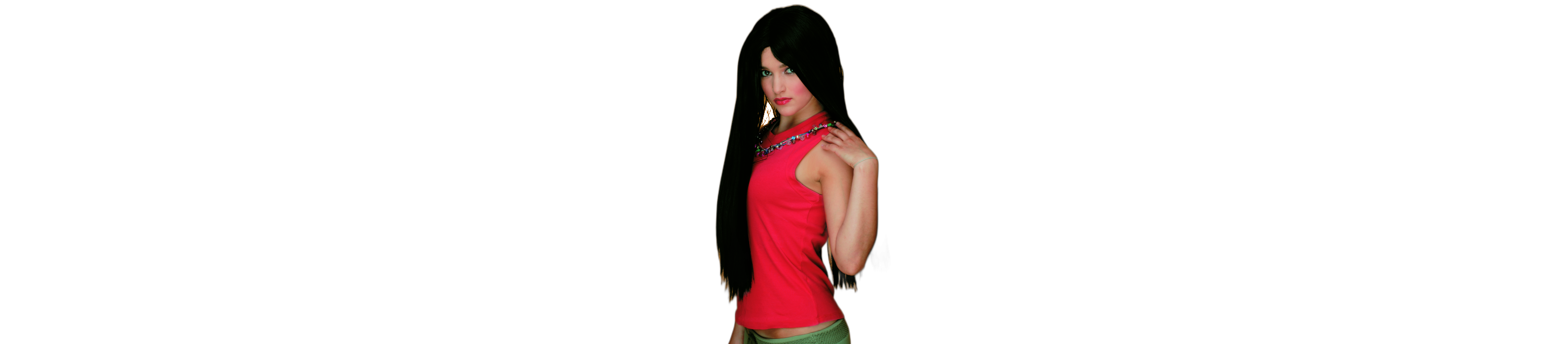 Leda Long Black Wig