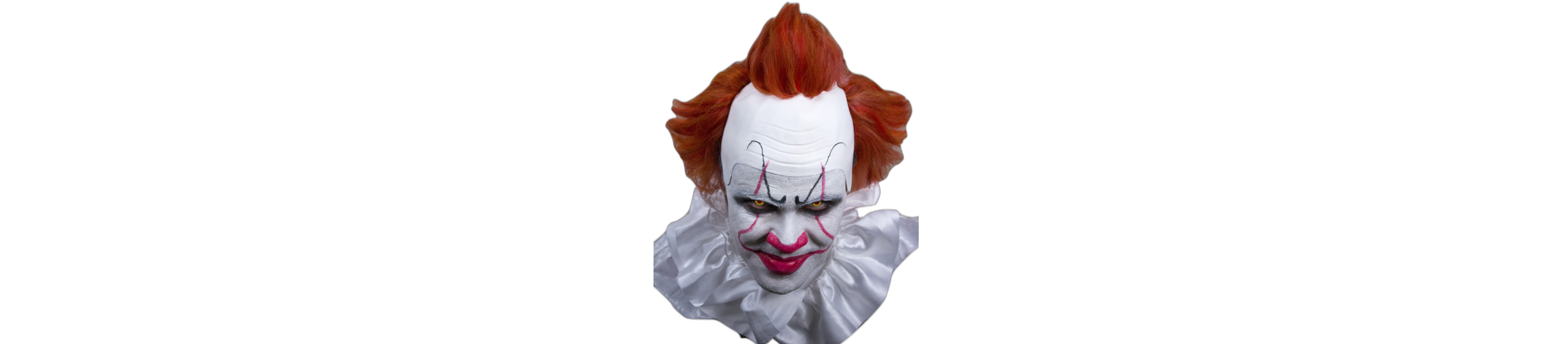Orange Pennywise It Wig with Bald Cap